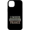 French born and France apparel Custodia per iPhone 14 Plus Retro Limoges Francia