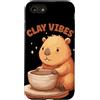 Pottery Capybara Outfit Custodia per iPhone SE (2020) / 7/8 Divertente costume Clay Vibes per gli amanti di Potter e Capibara