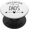 Fathers Day Mug Two Dads Are Better Than Two Dads Are Better Than One Dad Life is Better with My Dads PopSockets PopGrip Adesivo