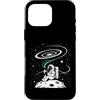 Cosmic Dreamer Design Custodia per iPhone 16 Pro Max Moonlit Reader Astronauta Retro Space Book Lover