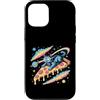 Cosmic Dreamer Design Custodia per iPhone 12/12 Pro Laser Eyes Pizza Surfer Cat Retro Vaporwave Space