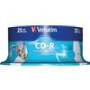 Verbatim CD-R 80MIN Datalife PLUS, Confezione da 25