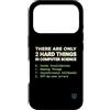 Binary Logic Studio Custodia per iPhone 17 Pro Solo 2 cose difficili Informatica Umorismo divertente