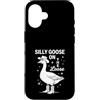 Funny Silly Goose Custodia per iPhone 16 Oca stupida sul sciolto