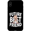Cute Future Friend Baby Brother Custodia per iPhone XS Max Futuro migliore amico carino baby shower annuncio