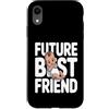 Cute Future Friend Baby Brother Custodia per iPhone XR Futuro migliore amico carino baby shower annuncio