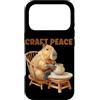 Pottery Capybara Outfit Custodia per iPhone 17 Pro Funny Craft Peace Capybara con Potter Hobby