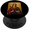 Icona di Sant'Agata Elegante icona cattolica di Sant'Agata PopSockets PopGrip Adesivo