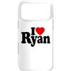 LOVE OF RYAN HEART APPAREL Custodia per iPhone 17 Pro Max T-shirt con nome personalizzato I Love Ryan