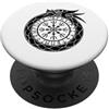 The Norseman Collection Elmo del terrore di Ouroboros nordico PopSockets PopGrip Adesivo