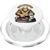 Grandio Design Cook Chef BBQ Grill Cooki Bigfoot BBQ Grillsquatch Sasquatch Barbecue Grill Chef PopSockets PopGrip per MagSafe
