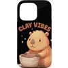 Pottery Capybara Outfit Custodia per iPhone 13 Pro Divertente costume Clay Vibes per gli amanti di Potter e Capibara
