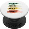 Lustige Legendäre Geburtstags Designs Compleanno design leggendario dal luglio 2000 retrò PopSockets PopGrip Adesivo