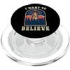 Magliette e regali InGENIUS Alien UFO Alien Hunter UFO Area 51 Credi all'incontro con un disco PopSockets PopGrip per MagSafe