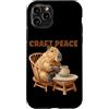 Pottery Capybara Outfit Custodia per iPhone 11 Pro Funny Craft Peace Capybara con Potter Hobby