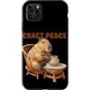 Pottery Capybara Outfit Custodia per iPhone 11 Pro Max Funny Craft Peace Capybara con Potter Hobby