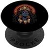 Spiritual Indian Mythology Spiritual Yog Kali Mahakali Dea indù Induismo Mitologia Vintage PopSockets PopGrip Adesivo