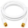 TechniSat TK Basic - Cavo per antenna satellitare TV, 2 m, con connettori dorati, 4 schermature, spina F su spina F, cavo antenna per DVB-C, DVB-T, DVB-S2, bianco