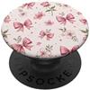 Coquette Aesthetic Gifts Modello di nastri estetici Coquette Fiocco Rosa PopSockets PopGrip Adesivo