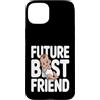 Cute Future Friend Baby Brother Custodia per iPhone 15 Plus Futuro migliore amico carino baby shower annuncio