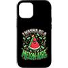 Cute Fruit Cartoon Joke for Food Lovers Custodia per iPhone 12/12 Pro Divertente cibo gioco di parole anguria melonaire amante dei soldi