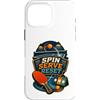 Jimbeels Custodia per iPhone 16 Pro Max Spin Serve Reset Tennistavolo