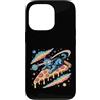 Cosmic Dreamer Design Custodia per iPhone 13 Pro Laser Eyes Pizza Surfer Cat Retro Vaporwave Space