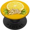 Lemon Grove Studio Impugnatura per telefono Stay Zesty Lemon Slice Citrus PopSockets PopGrip Adesivo