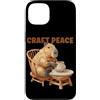 Pottery Capybara Outfit Custodia per iPhone 13 Funny Craft Peace Capybara con Potter Hobby