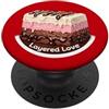 CreamPop Designs.Co Impugnatura per telefono Layered Love Dessert Sweet Treat Lover PopSockets PopGrip Adesivo