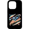 Cosmic Dreamer Design Custodia per iPhone 15 Pro Laser Eyes Pizza Surfer Cat Retro Vaporwave Space