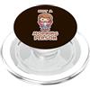 Funny Coffee Lover Java Drinker Cafe Cof Divertente tazza da caffè con scritta I Hate Mornings Person PopSockets PopGrip per MagSafe