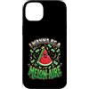 Cute Fruit Cartoon Joke for Food Lovers Custodia per iPhone 14 Plus Divertente cibo gioco di parole anguria melonaire amante dei soldi