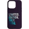 Birthday Gift Limited Edition July 2006 Custodia per iPhone 15 Pro Max Edizione Limitata Luglio 2006 Retro Vintage 2006