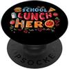 Camicie e regali InGENIUS Lunch Lady Squadra di eroi del pranzo scolastico Divertente PopSockets PopGrip Adesivo