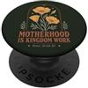 Motherhood With Purpose Proverbi del lavoro del regno della maternità 31 Christian Floral Mom PopSockets PopGrip Adesivo