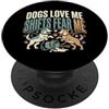Kennel Tech Dog Daycare Worker Animal Sh Regalo tecnico per cani assistente per la cura degli animali PopSockets PopGrip Adesivo