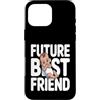 Cute Future Friend Baby Brother Custodia per iPhone 16 Pro Max Futuro migliore amico carino baby shower annuncio