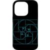 Fibonacci Golden Ratio Geometry Mathemat Custodia per iPhone 14 Pro Matematica della geometria a spirale del cerchio della sezione aurea di Fibonacci