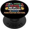 Punctuation Matters Students School Punctuation Matters, Divertente Grammatica Insegnante Compiti PopSockets PopGrip Adesivo