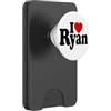 LOVE OF RYAN HEART APPAREL T-shirt con nome personalizzato I Love Ryan PopSockets PopWallet per MagSafe