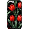 Floral Aesthetic Flower Botanical Gifts Custodia per iPhone 7 Plus/8 Plus Rose rosse Midnight Darkness Fiori Floreale
