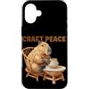 Pottery Capybara Outfit Custodia per iPhone 16 Plus Funny Craft Peace Capybara con Potter Hobby