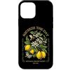 Vintage Citrus & Bee Co. Custodia per iPhone 12 mini Squeeze The Day Vintage Lemon Bee Botanico Summer Fruit