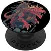 Dragon Rider Outfit Grazioso look drago con cavaliere per gli amanti della fantasia e dei draghi PopSockets PopGrip Adesivo