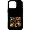 Rottweiler Astronaut Space Dogs Mid Cent Custodia per iPhone 16 Pro Rottweiler Astronauta Space Dogs Mid Century Retro