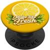 Lemon Grove Studio Make Life Fresh - Impugnatura per telefono con motivo a fette di limone e agrumi PopSockets PopGrip Adesivo