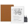 Amazon Kindle Scribe 32 GB (Grafite) + Penna Premium + Cover folio premium - Pelle di prima qualità (Caramello) + USB-C Caricabatterie