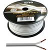 SeKi Cavo per altoparlante, 2 x 2,50 mm2, 100 m, colore: bianco, CCA