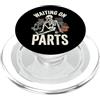 Riparazione Auto Meccanico Auto Tecnico Waiting On Parts Scheletro PopSockets PopGrip per MagSafe